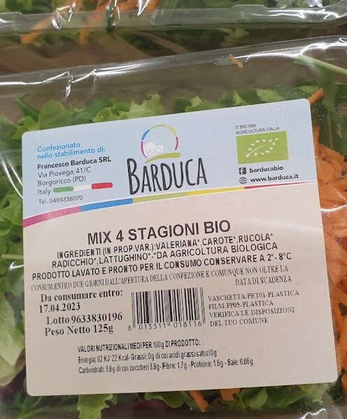 Gran Mix Bio- Insalatine dall’agro centuriato da agricoltura biologica